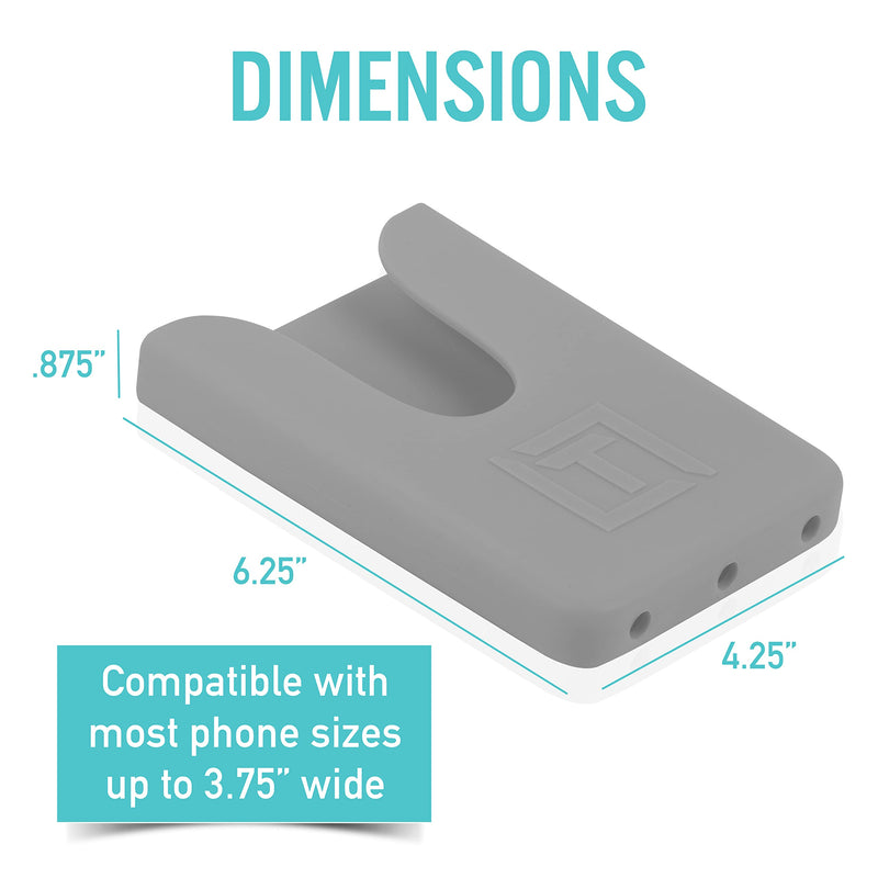  [AUSTRALIA] - Tributary Brands - Phone Holder Compatible with Bogg Bag - Universal and Made of Silicone Grey