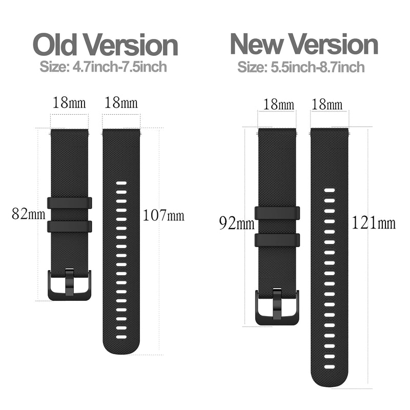  [AUSTRALIA] - 6-Pack Bands Compatible with Veryfitpro Smart Watch ID205 ID205L ID215G ID205U ID205S ID216 Replacement Band, Quick Release Silicone Watch Straps for Women&Men Multicolor6-Pack