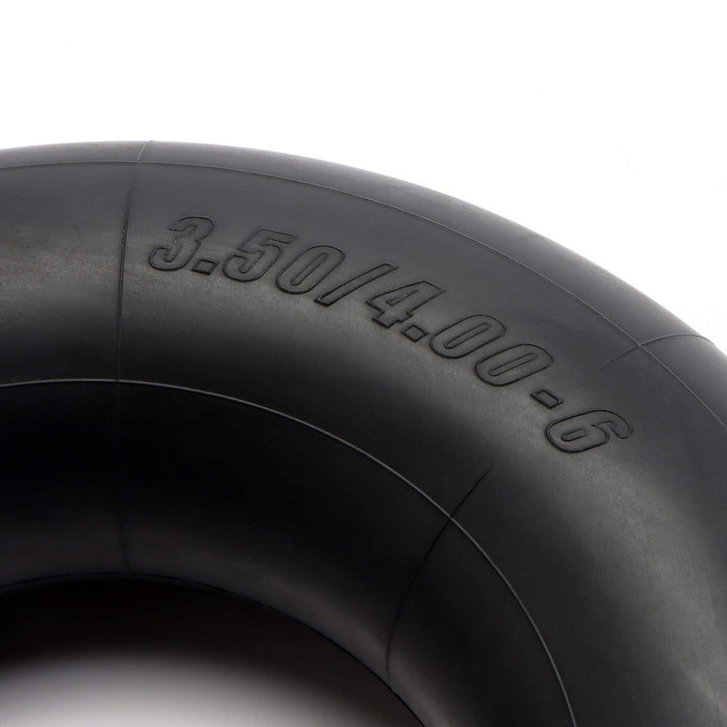  [AUSTRALIA] - 4.10/3.50-6 Replacement Tire Inner Tubes [2-Pack] Compatible with Gorilla Carts, Lawn Mowers, Wheelbarrows, Wagons & Hand Trucks - 13" Thick, Heavy-Duty Construction - Steerling Tire Co.