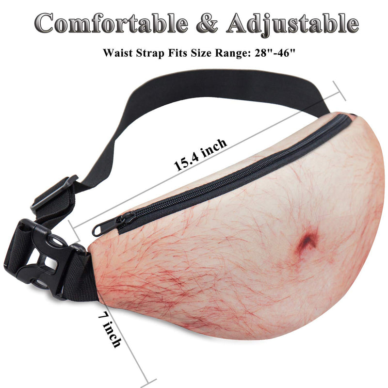 Dad Bag Fanny Pack,Funny Gag Gifts 3D Beer Belly Waist Packs for Christmas,White Elephant Gift Exchange - LeoForward Australia