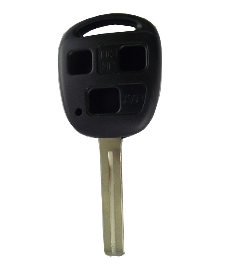 KEMANI 3 Buttons 47mm Long Blade Remote Key Case Shell for 98-2001 Lexus LX 470 ES 300 SC 300 SC 400 No Chips Inside - LeoForward Australia
