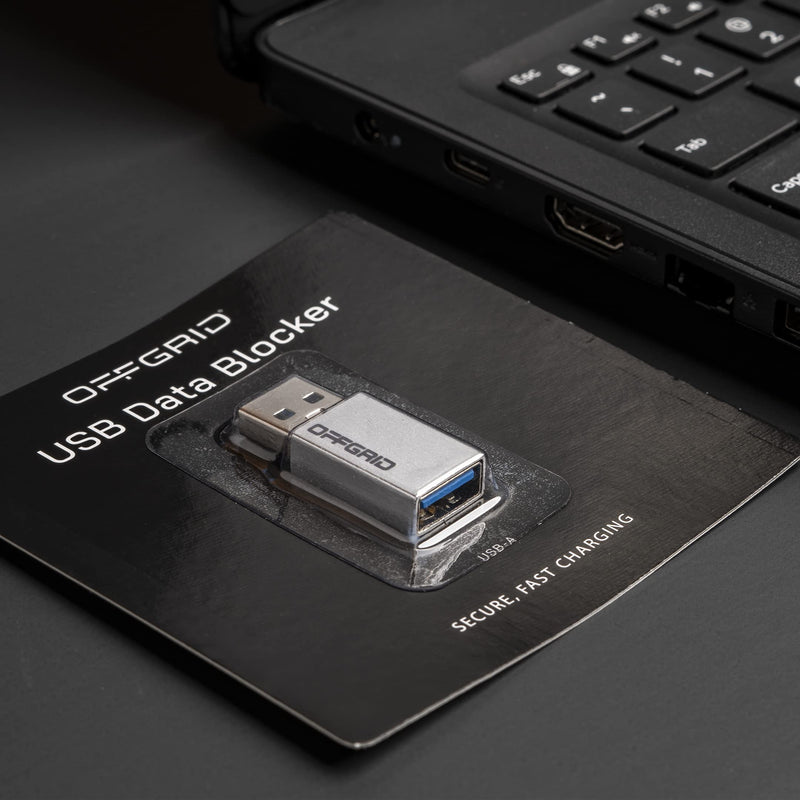 [AUSTRALIA] - OffGrid by EDEC USB Data Blocker for Cell Phone, Tablet, and Laptop, Block Unwanted Data Transfer, Protect Against Juice Jacking, Safely Charge iPhone, Android Devices 1-pack