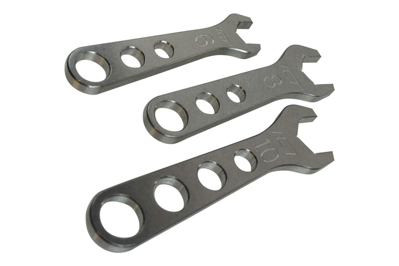  [AUSTRALIA] - 3pc Billet Aluminum Wrench Set 6 8 10 an Fitting Wrenches, 551470