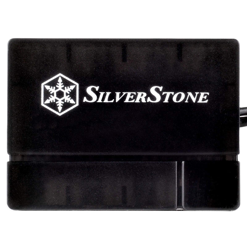 SilverStone Technology Silverstone 8-Port PWM Fan Hub/Splitter for 4-Pin & 3-Pin Fans in Black SST-CPF04-USA (Newest Version) - LeoForward Australia