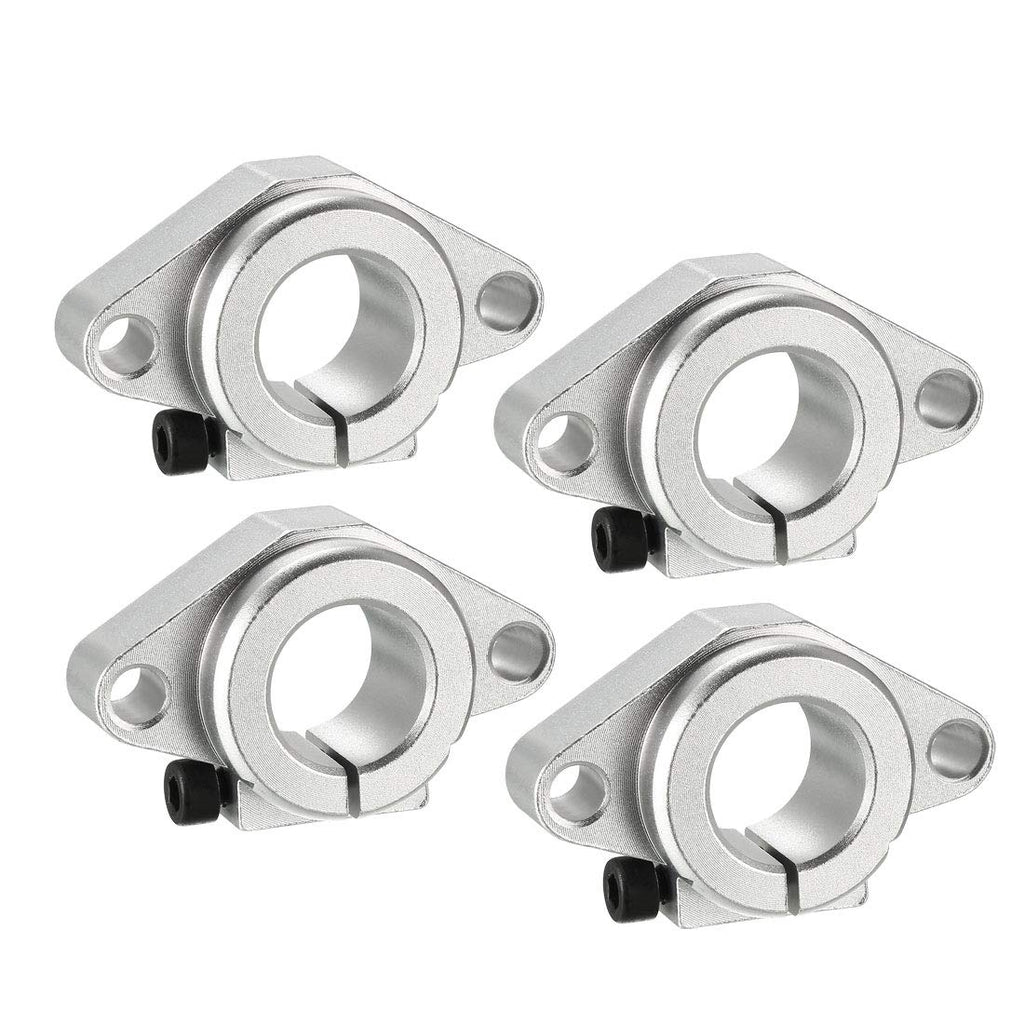  [AUSTRALIA] - uxcell 4PCS SHF20 Aluminum Linear Motion Rail Clamping Rod Rail Guide Support for 20mm Diameter Shaft