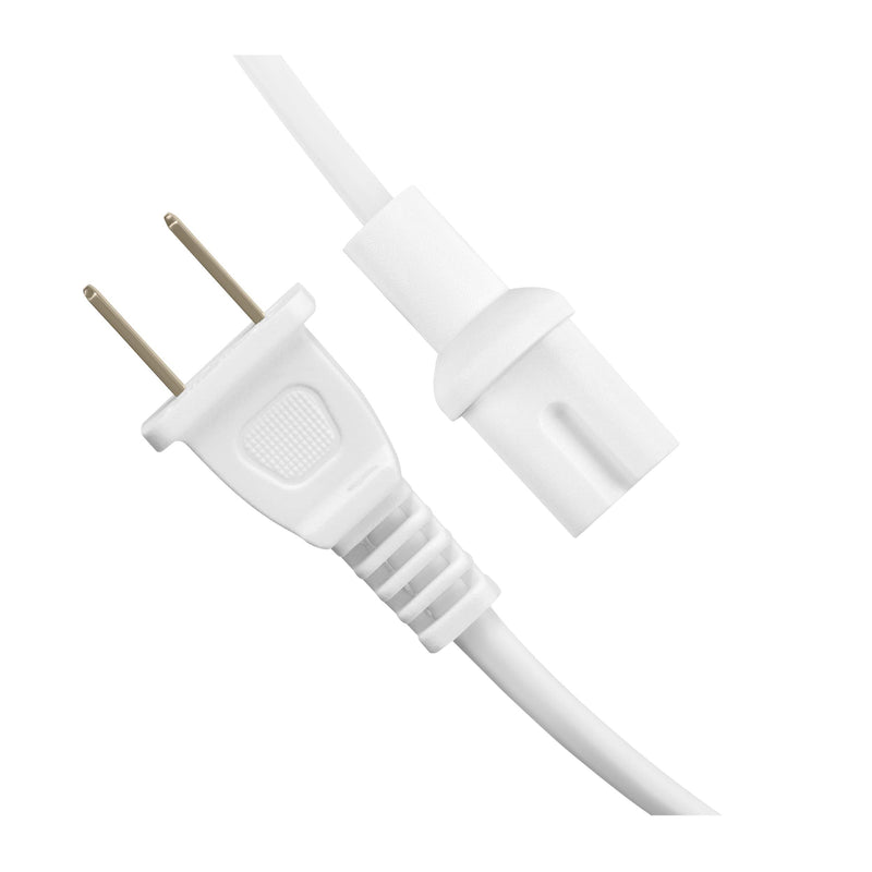  [AUSTRALIA] - VEBNER Extra Short Power Cord Compatible with Sonos Five, Sonos Play 5, Sonos Beam, Sonos Arc, Sonos Amp, Sonos Playbase, Sonos Sub Gen 3 and Sonos Sub Mini (White, 12-Inch) 2-Pack