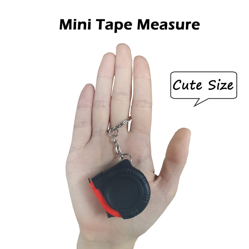  [AUSTRALIA] - 1m/3ft Retractable Tape Measure Mini Keychain Metric/Inch Measuring Tape Portable Tape Ruler with Stable Slide Lock for Body Measuring, Kids