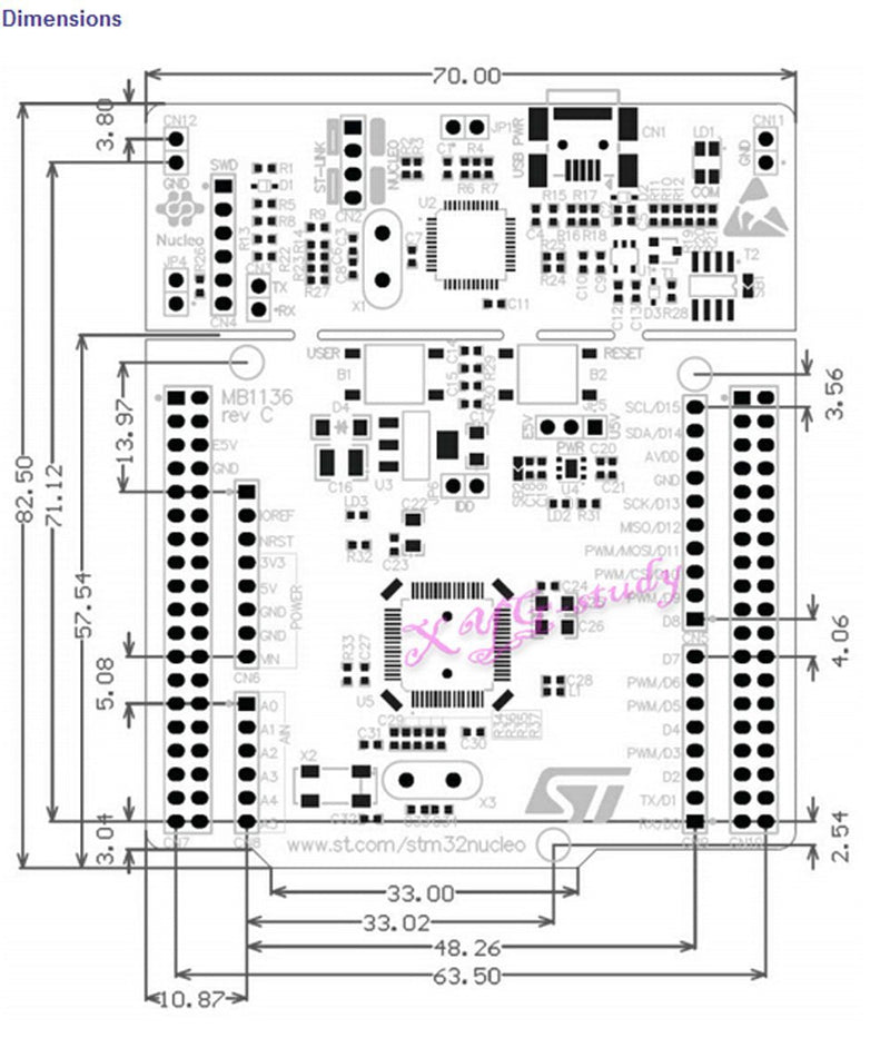  [AUSTRALIA] - NUCLEO-F446RE with MCU STM32F446RET6 Supports STM32 Nucleo mbed Development Board Integrates ST-LINK/V2-1 @XYGStudy