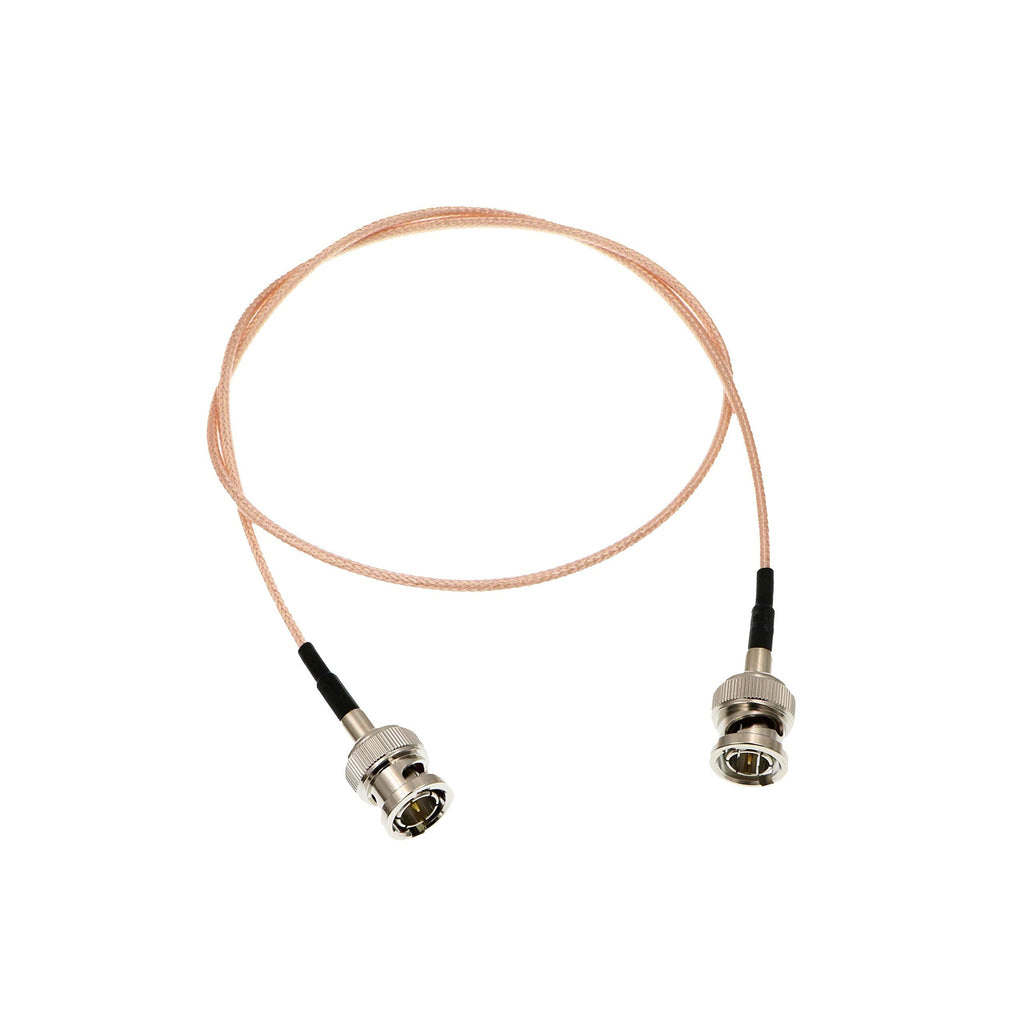  [AUSTRALIA] - Uonecn HD-SDI Video Cable RG179 BNC Male to Male 75ohm MegaFlex for Blackmagic HyperDeck Shuttle and BMCC BMPC Hyperdeck Cameras 24'' 60cm Double Straight BNC Pink