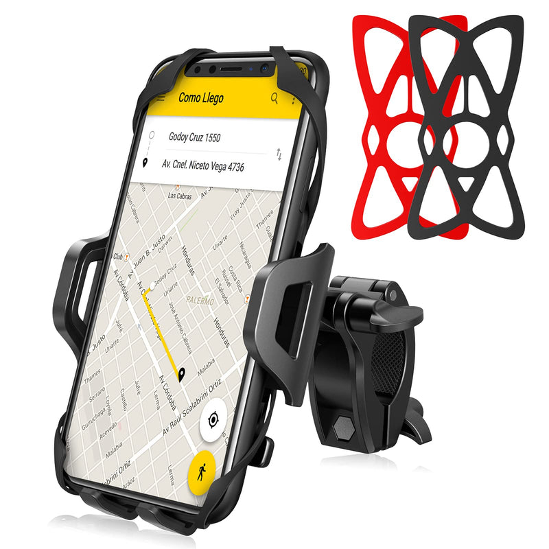  [AUSTRALIA] - Fintie Bike Phone Mount, 360° Rotation Universal Bicycle Motorcycle Cell Phone Handlebar Holder Cradle Compatible for iPhone 12/11 Pro Max/XR/XS Max/X, Samsung Galaxy, LG and Other 4"-7.2" Mobiles