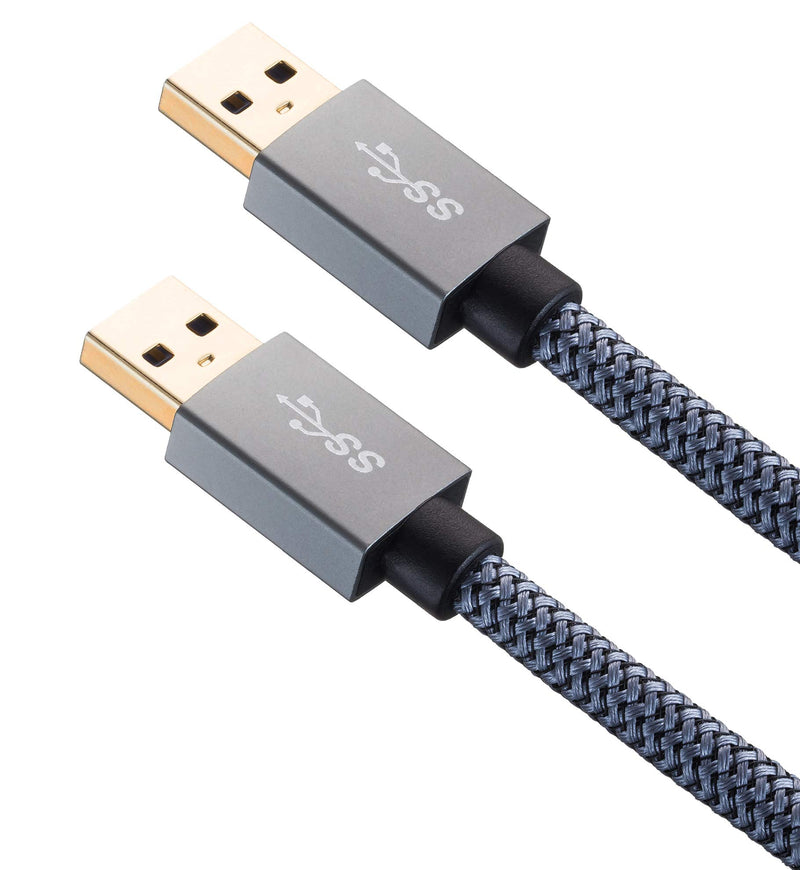 Faodzc 20 ft USB 3.0 A Male to A Male Cable,USB 3.0 to USB 3.0 Cable Nylon Braid USB Male to Male Cable Double End USB Cord Compatible with Hard Drive Enclosures, DVD Player, Laptop Cool 20 Feet - LeoForward Australia