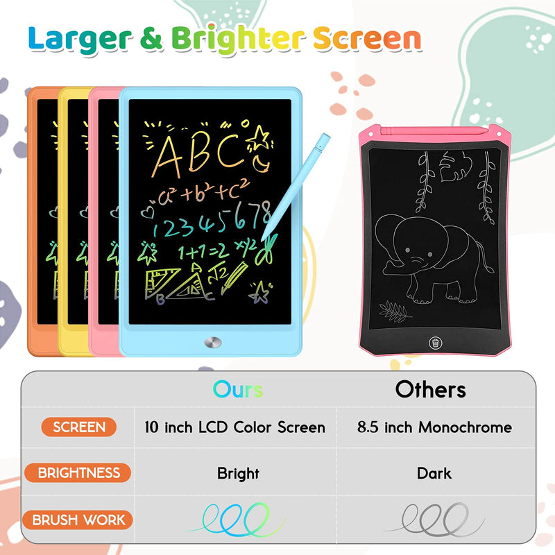  [AUSTRALIA] - Orsen LCD Writing Tablet 10 Inch, Colorful Doodle Board Drawing Pad for Kids, Drawing Board Writing Board Drawing Tablet, Educational Christmas Boys Toys Gifts for 3 4 5 6 Year Old Boys, Girls Blue