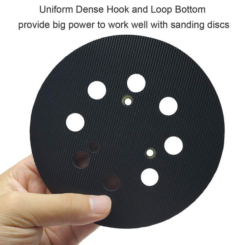  [AUSTRALIA] - 5 Inch Dia 8 Hole Sander Hook and Loop Replacement Sanding Pad For Makita BO5010, BO5030/K, BO5031K, BO5041K, XOB01Z Sander