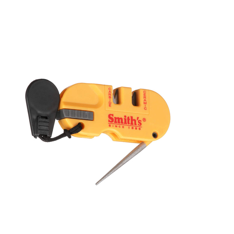 Smith's - S-50364 50364 Pocket Pal X2 Sharpener & Outdoors Tool Yellow - LeoForward Australia