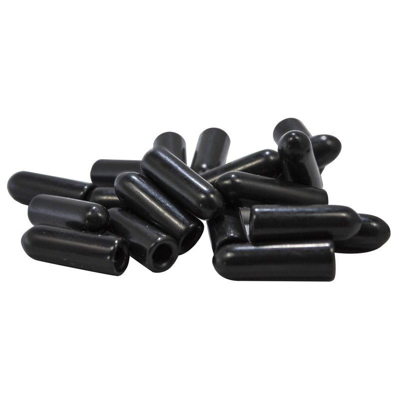 Prescott Plastics 0.25" Inch Round Vinyl Plug Insert (50 Pack), Black End Cap for Metal Tubing, Fence, Glide Insert for Pipe Post, Chairs and Furnitures 50 - LeoForward Australia