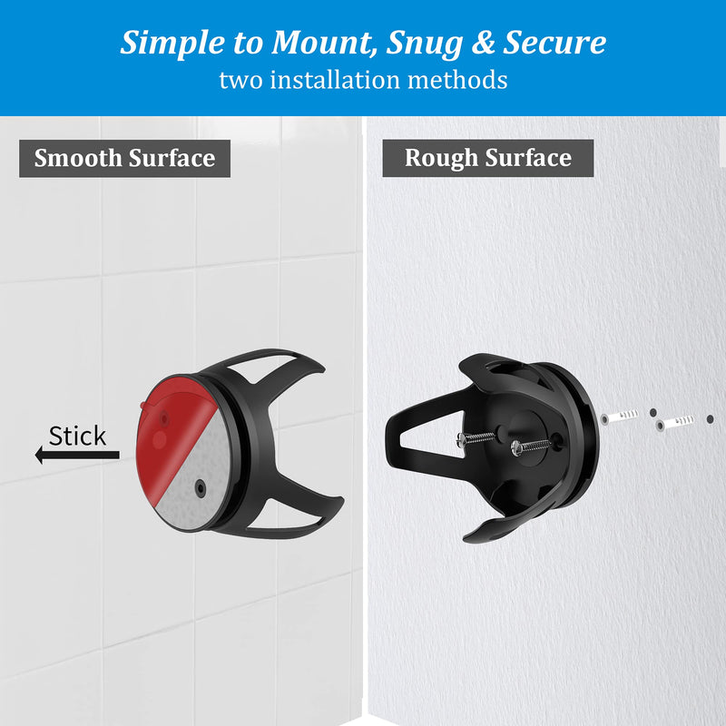  [AUSTRALIA] - PlusAcc for HomePod Mini Wall Mount - Holder Mount Compatible with Homepod Mini, No Muffled Sound, with Cord Management, Space Saving Accessories for Home Pod Mini (Black) Black
