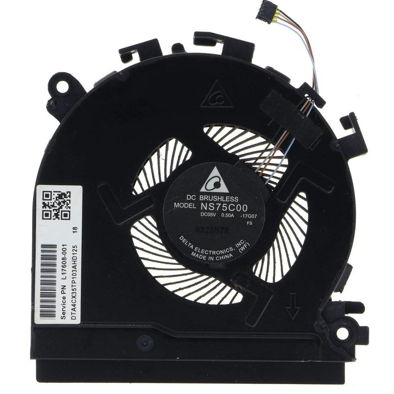  [AUSTRALIA] - Replacement CPU & GPU Cooling Fan for HP Spectre X360 15-CH 15-CH000 15-CH011DX 15-CH011NR 15-ch075nr NS75C00-17J22 NS75C00-17J21 L17605-001 L17606-001