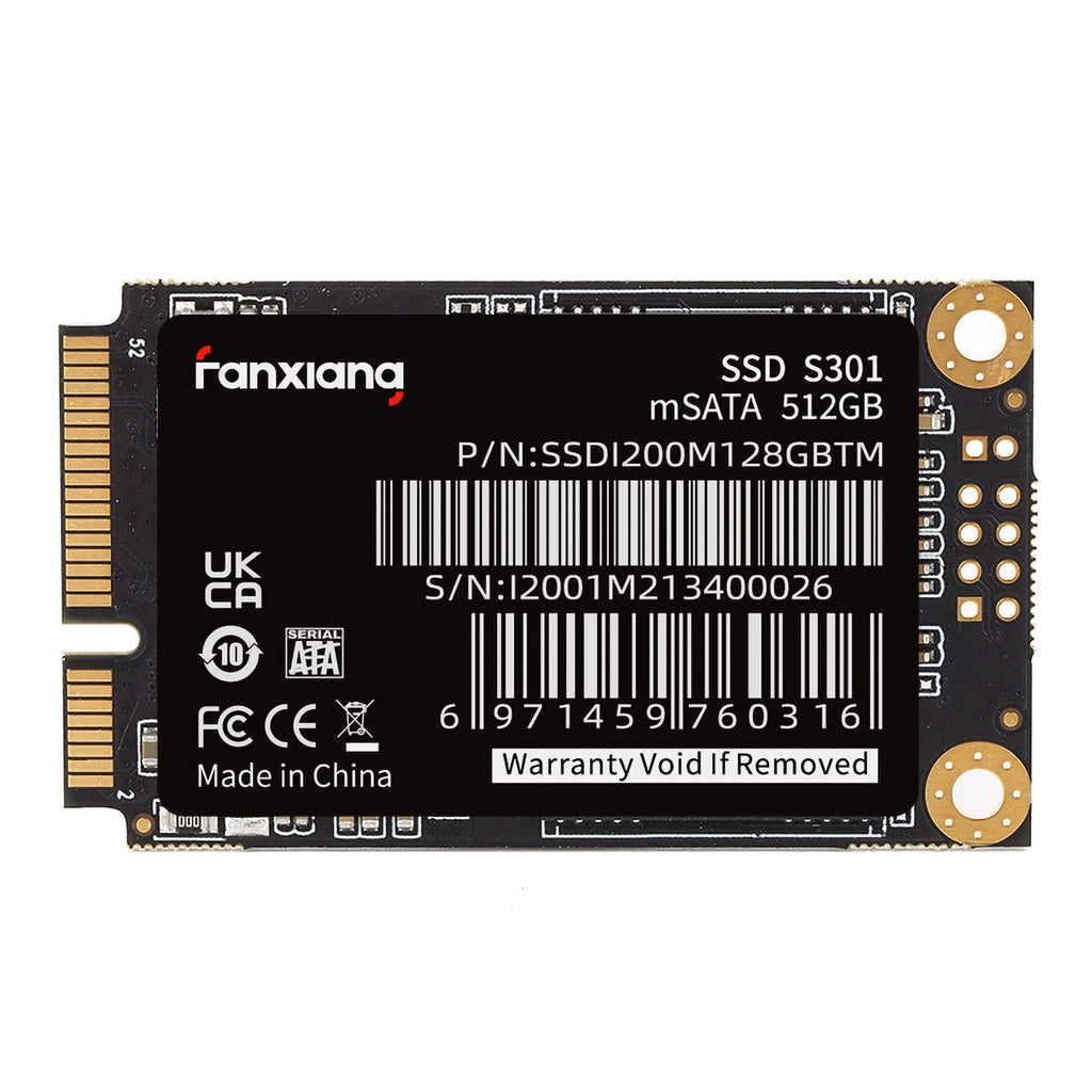  [AUSTRALIA] - fanxiang S301 512GB mSATA SSD Mini SATA III 6Gb/s Internal Solid State Drive, 3D NAND, Compatible with Ultrabook Desktop PC Laptop