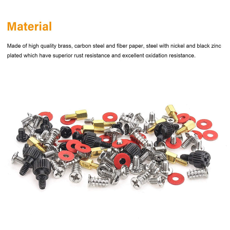 [AUSTRALIA] - Powlankou PC Computer Screws Standoffs Kit for Hard Drive Computer Case Motherboard Fan Power Graphics