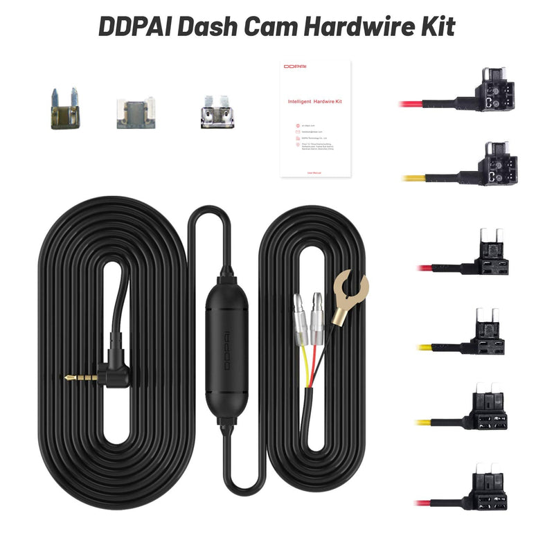  [AUSTRALIA] - DDPAI Dash Cam MINI3 USB Hardwire Kit (MINI3- USB-3.5mm Cable), Plozoe 12V-24V to 5V Car Dash Camera Charger Power Cord, Gift 3 Fuse Tap Cable and Installation Tool（11.5ft） MINI3-USB (3.5mm) Kit
