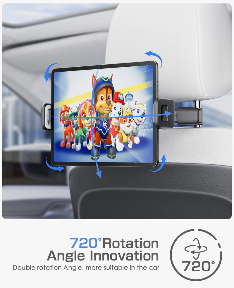  [AUSTRALIA] - Case Friendly Pro Tablet iPad Holder for Car Backseat Tablet Holder Phone Mount Stand for iPad, Tablets, Nintendo Switch, iPhone, Smartphones 4.7" to 12.9" Devices, Essentials Car Accessories (A) Style A