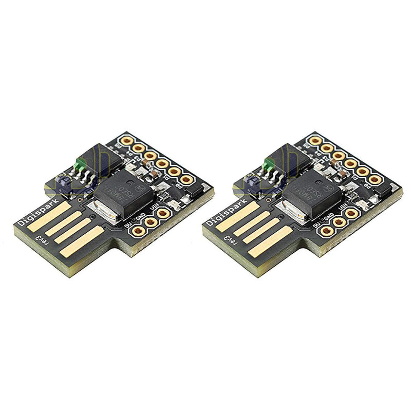  [AUSTRALIA] - DEVMO 2PCS Digispark Kickstarter ATTINY85 General Micro USB Development Board Module Compatible with Ar-duino 2