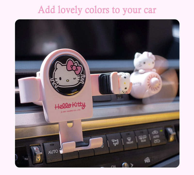  [AUSTRALIA] - Cute Phone Mount for Car, Pink Cat Air Vent Clip Car Phone Holder Mount Fit for All Cell Phone, Pretty Car Accessories for Women and Girls Pink-1