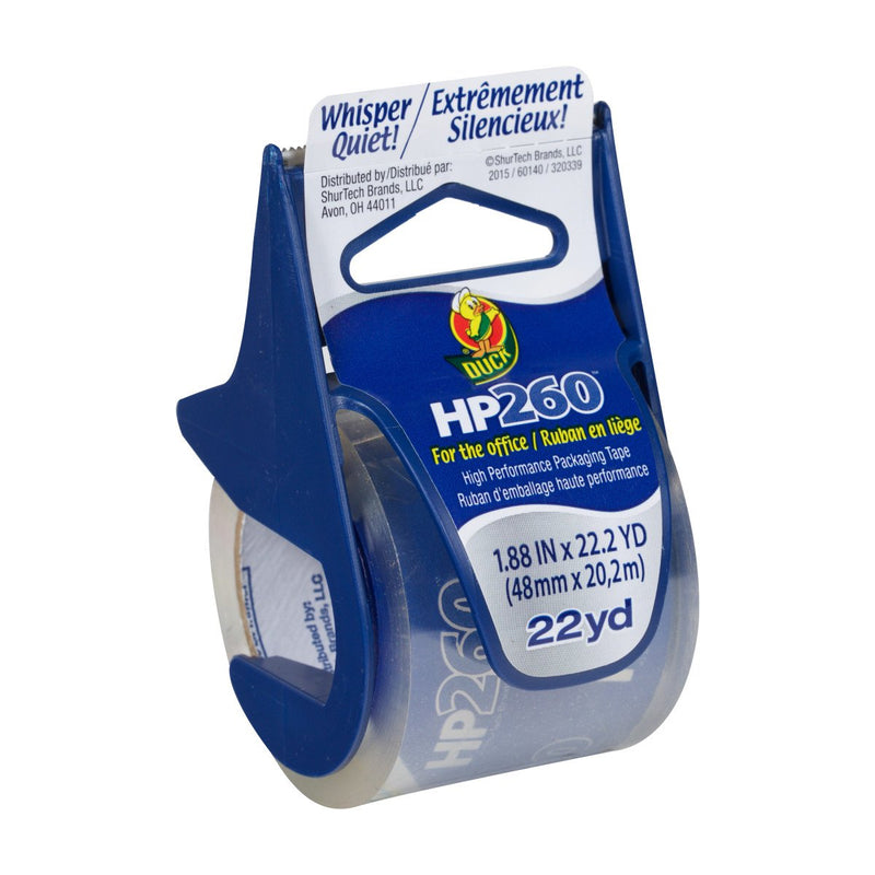  [AUSTRALIA] - Duck Brand HP260 High Performance Packaging Tape with Dispenser, 1.88 Inches x 22.2 Yards, Clear (920352) 1-Pack