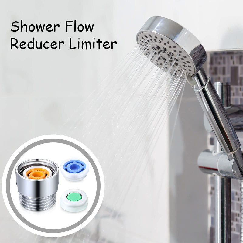  [AUSTRALIA] - Shower Flow Reducer Limiter Set,Shower Head Flow Restrictor Water Saver Adapter Set Water Flow Shower Flow Restrictor Shower Head for Shower Hotel Bathroom Toilet (12 Pieces) 12