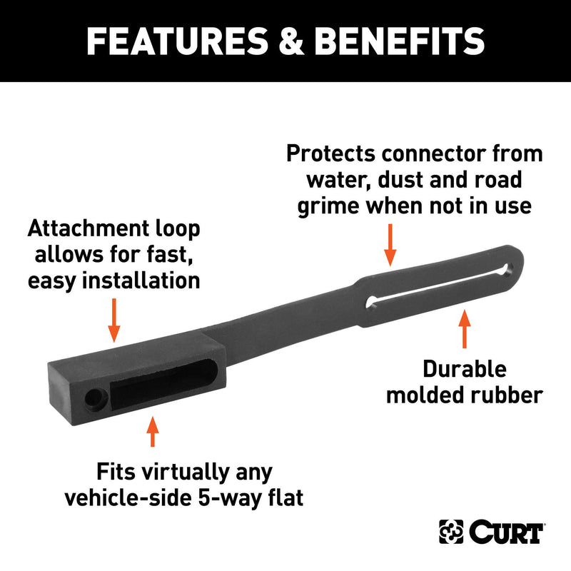  [AUSTRALIA] - CURT 58203 Vehicle-Side 5-Pin Flat Trailer Wiring Harness Connector Dust Cover