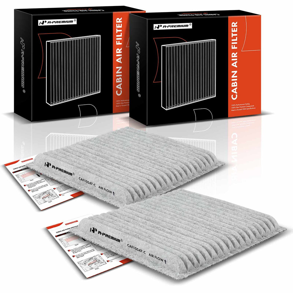  [AUSTRALIA] - A-Premium 2-PC Cabin Air Filter with Activated Carbon Compatible with Ford, Lincoln & Mazda Models - Edge 2007-2015, MKX 2007-2018, CX-9 2007-2015 - 2.0L 3.5L 3.7L - Replace# 7T4Z-19N619-B