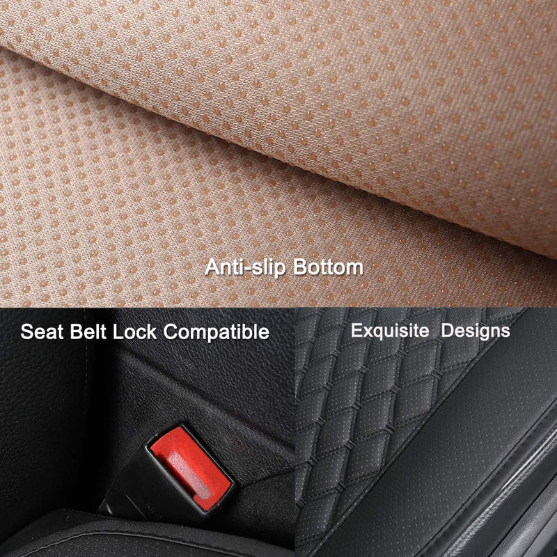  [AUSTRALIA] - Black Panther Car Seat Cover, Luxury Car Seat Protector,Universal Anti-Slip Driver Seat Cover with Backrest, Diamond Pattern Embroidery (1Piece,Black) Diamond Pattern - Black