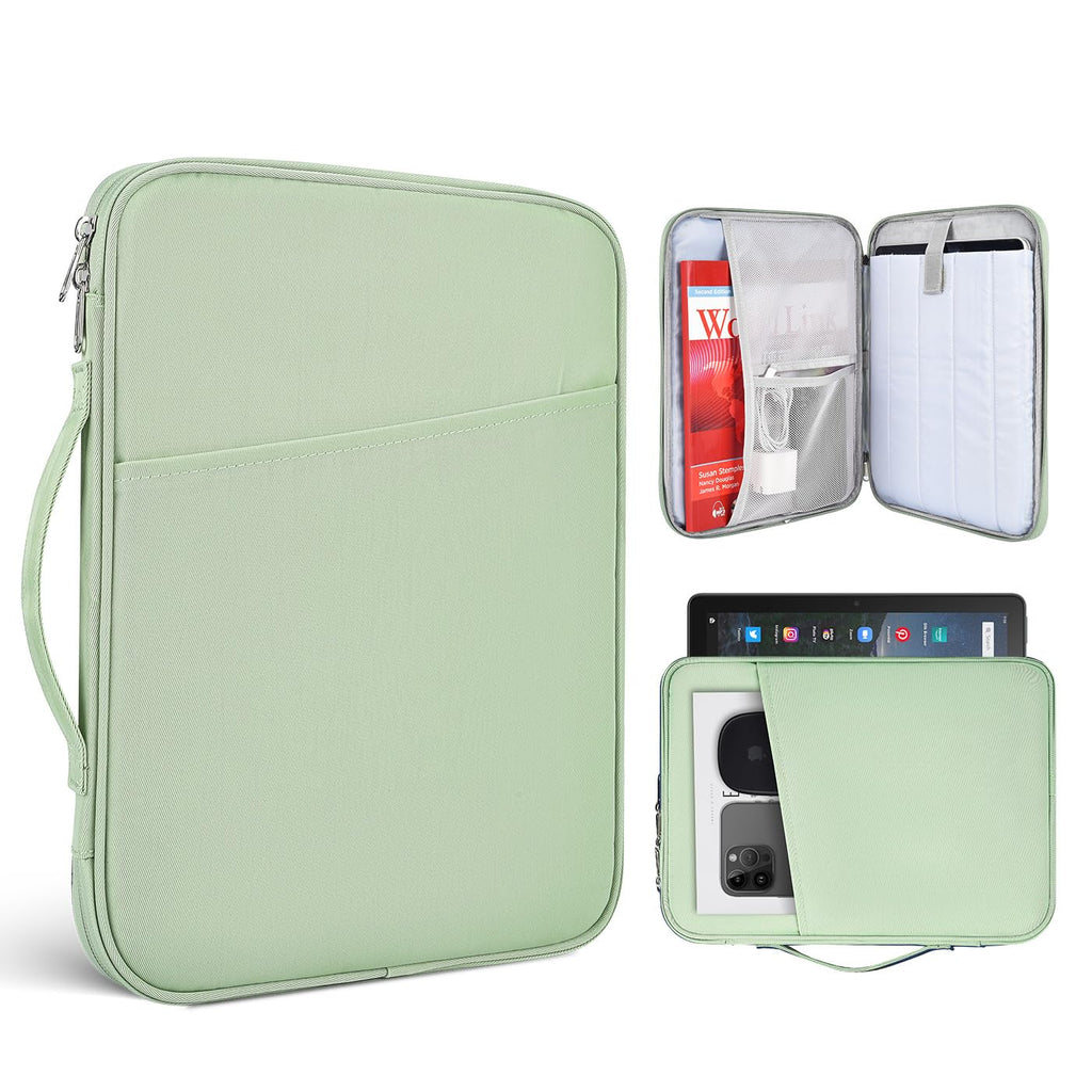  [AUSTRALIA] - 9-11 Inch Tablet Sleeve Case for 2023 Amazon Fire Max 11 Inch/Fire HD 10 Plus Tablet & Fire HD 10 Plus Kids Pro 10.1", iPad Tablet Carrying Bag(Green) 9.7-11 Inch Green