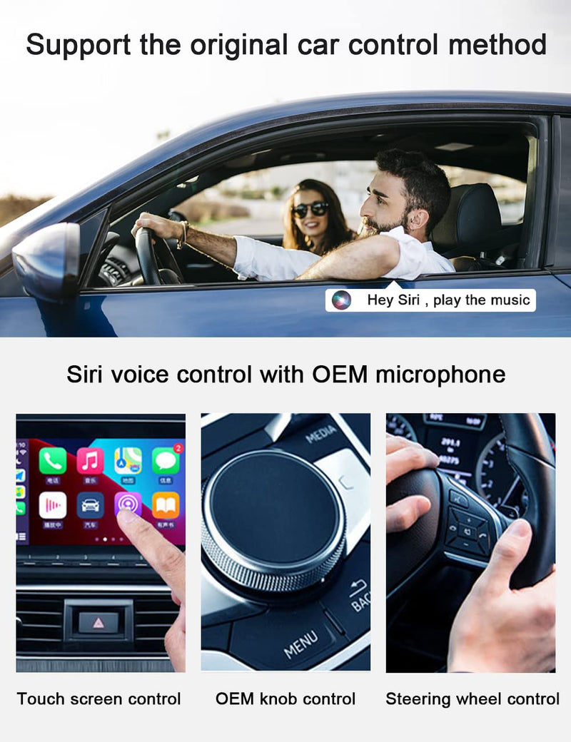  [AUSTRALIA] - Wireless CarPlay Adapter for iPhone, 2022 Upgrade Apple CarPlay Dongle for Car's Original Wired CarPlay, Convert Factory Wired to Wireless CarPlay, for Cars from 2015 & iPhone iOS 10+