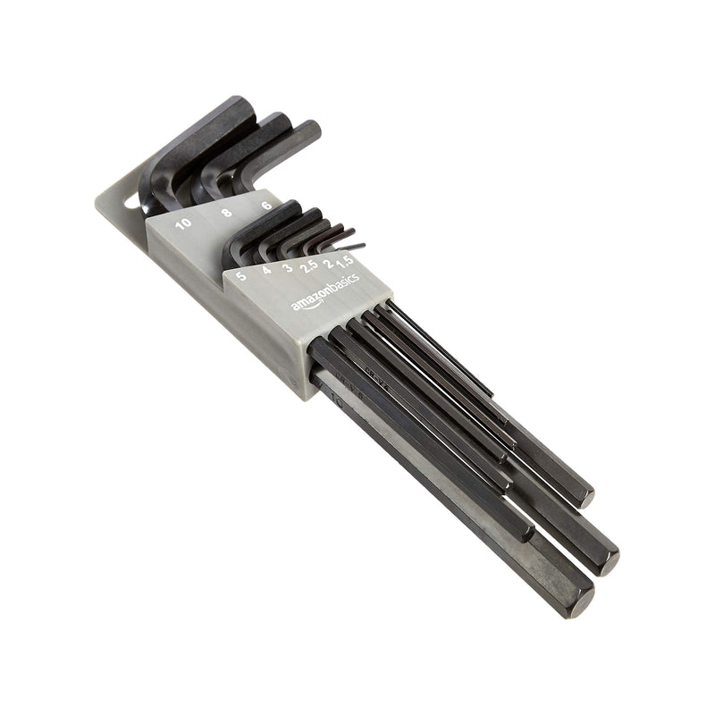  [AUSTRALIA] - AmazonBasics 22-Piece Long Arm Hex Key Wrench Set - SAE/Metric Long-Arm