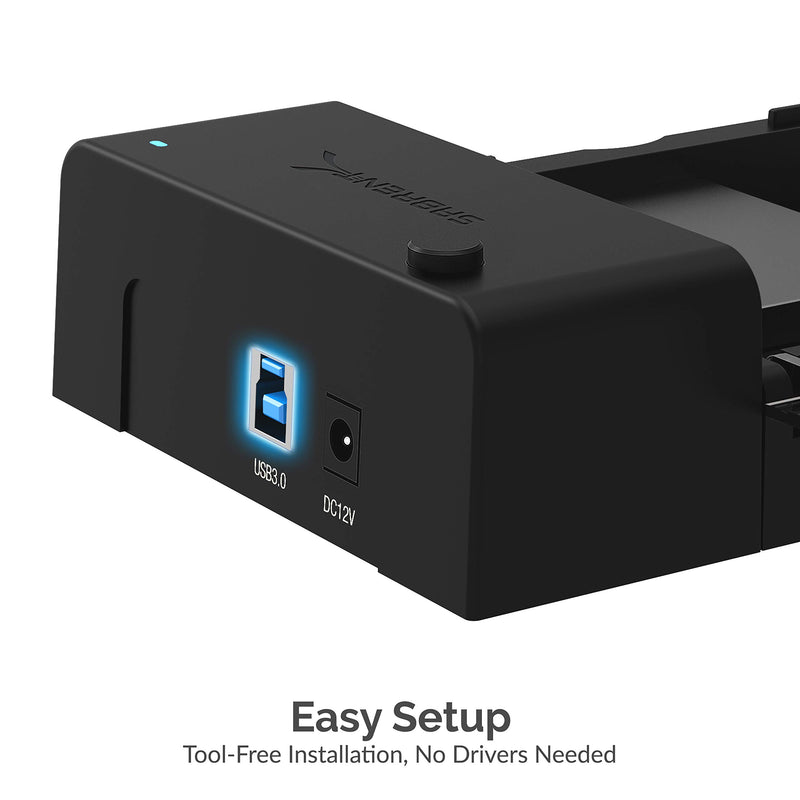 Sabrent USB 3.0 to SATA External Hard Drive Lay-Flat Docking Station with Built-in Cooling Fan for 2.5 or 3.5in HDD, SSD [Support UASP and 6TB] (EC-DFFN) - LeoForward Australia