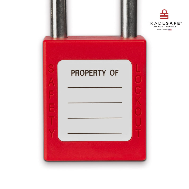  [AUSTRALIA] - TRADESAFE Lockout Tagout Locks, 7 Safety Locks Keyed Differently, Lock Out Tag Out Safety Padlocks, 1 Key Per Lock, Red, Lockout Tagout Kit Refill, Industrial Safety Brand and Company 7-Red