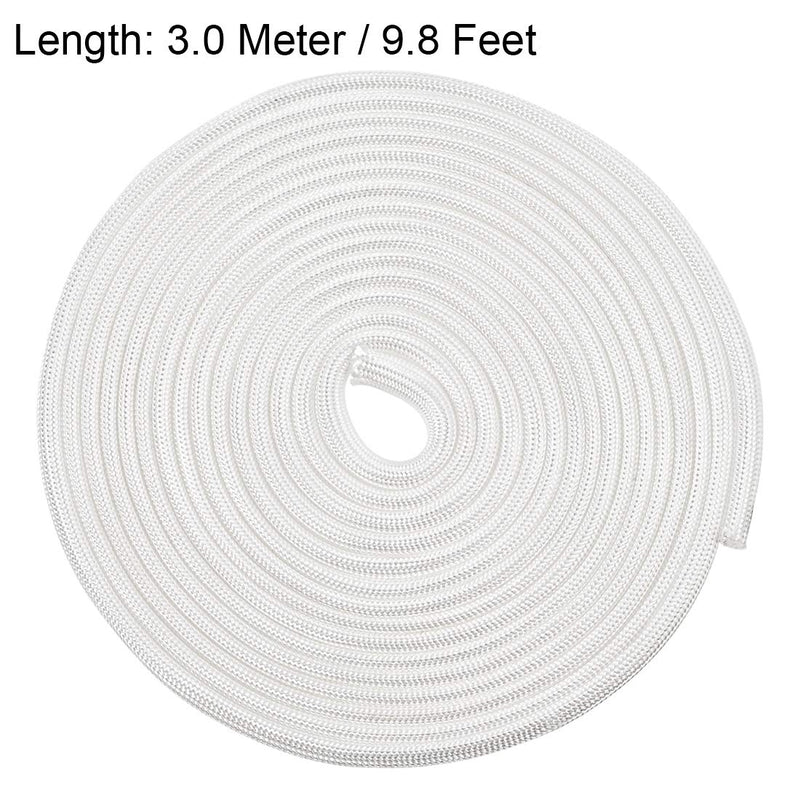  [AUSTRALIA] - uxcell Insulation Braid Sleeving, 9.8Ft-3mm High TEMP Fiberglass Sleeve White