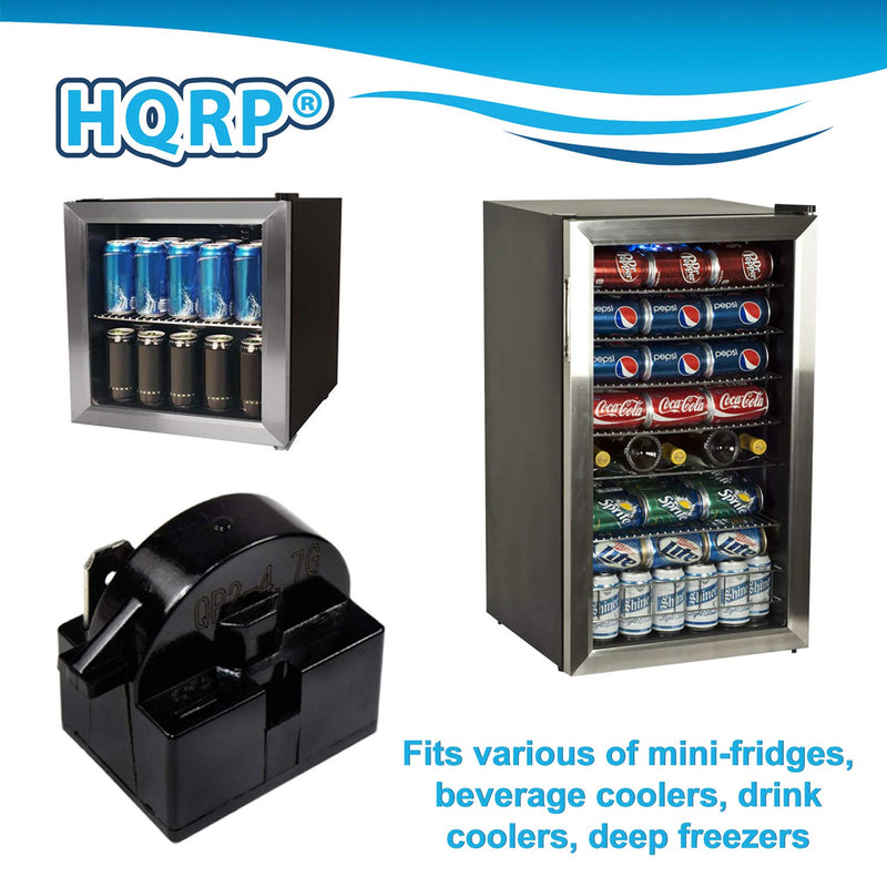  [AUSTRALIA] - HQRP QP2-4.7 4.7 Ohm 1-Pin PTC Starter/Start Relay Replacement for Mini Fridges, Compact Refrigerators, Beverage & Wine/Beer coolers, Deep Freezers, Beer/Wine Refrigerators