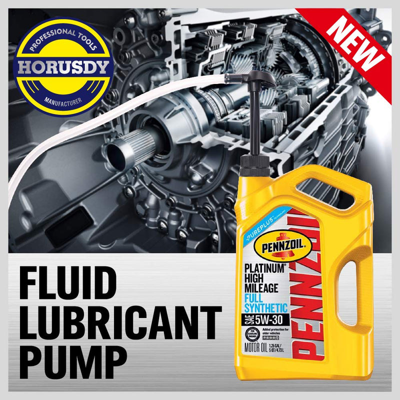 SEDY Lubricant Fluid Transfer Pump for Gallon Bottles and Wide Mouth Quart Bottles Hand Transfer Gear Oil, Transmission and Differential Fluid with 3rd Hand Adapter to Secure Fill Tube While Pumping - LeoForward Australia