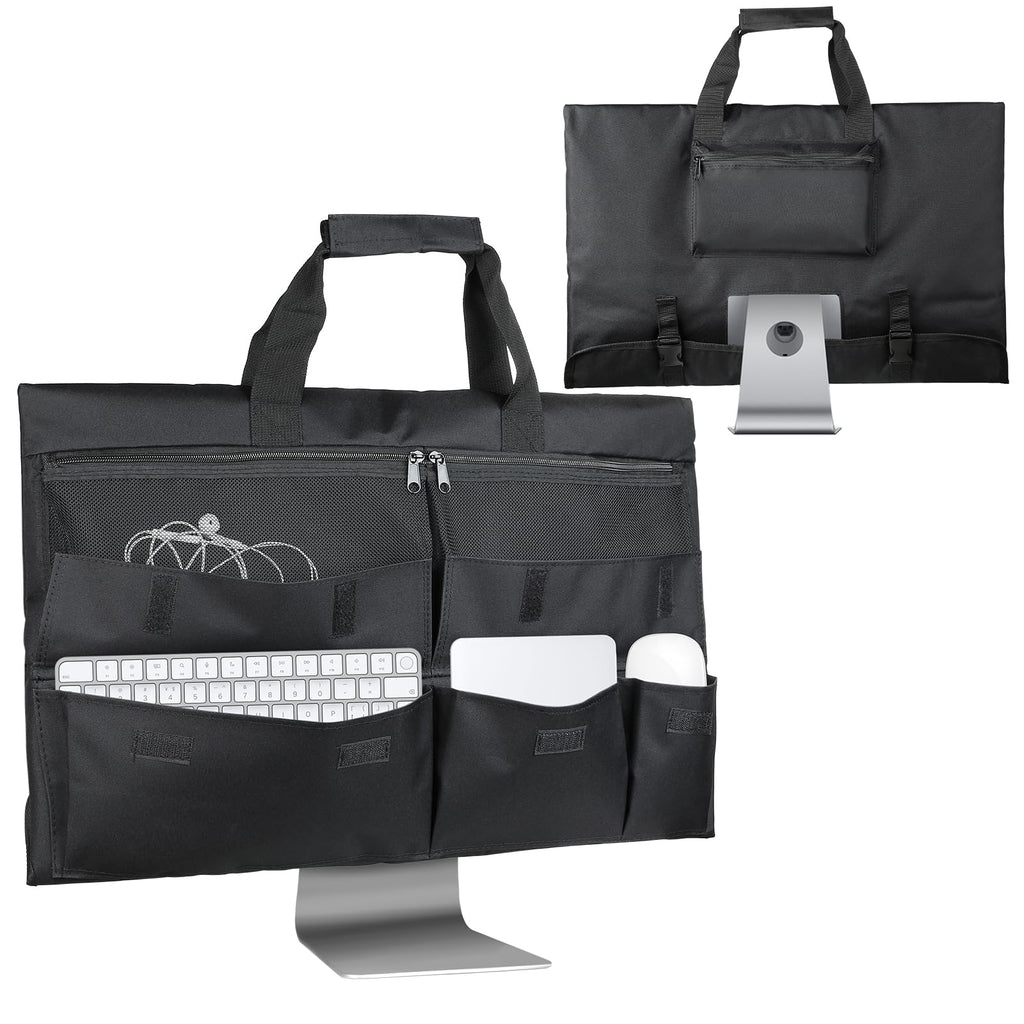  [AUSTRALIA] - Audingull Monitor Carrying Case for 24" Monitor Compatible with 24" iMac, Padded Travel Carrying Bag with comfortable handle, Pockets for Accessories, Protective Case Monitor Dust Cover