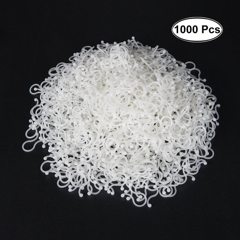  [AUSTRALIA] - uxcell 1000pcs Twist Lock Cable Wire Ties Nylon U Shape Save Place 12mm Dia White