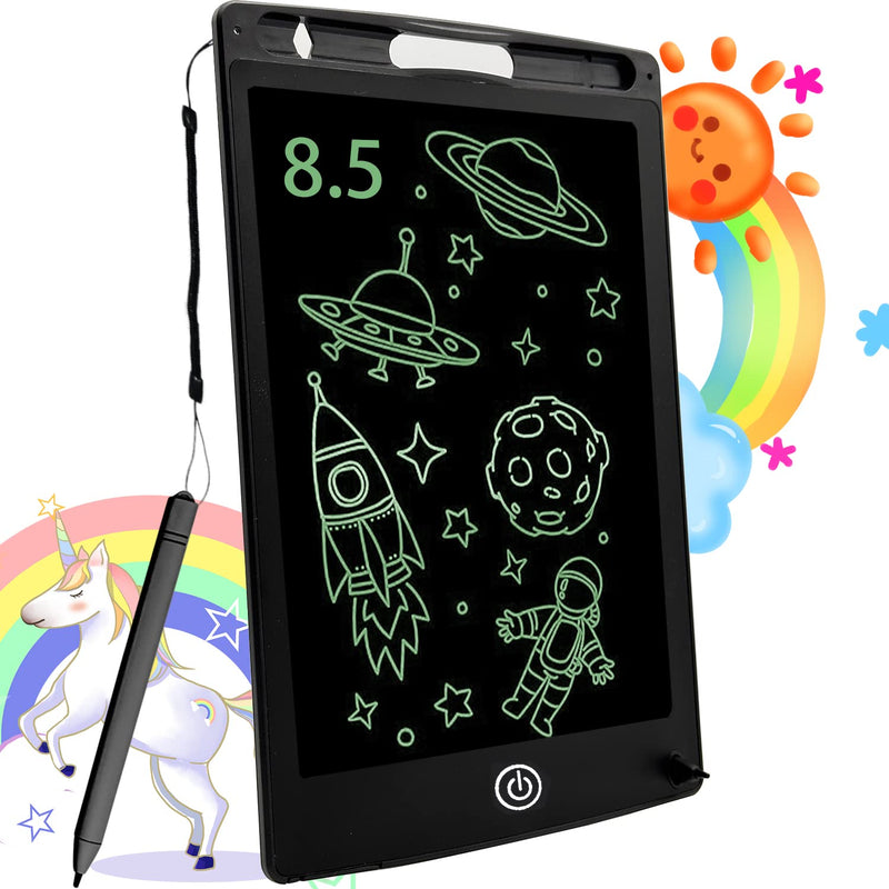  [AUSTRALIA] - LCD Writing Tablet, 8.5Inch Toddler Colorful Drawing Pad Doodle Board Erasable, Kids Educational Learning Toys Birthday Gifts for Ages 3 4 5 6 7 8 Girls Boys, Pink Black