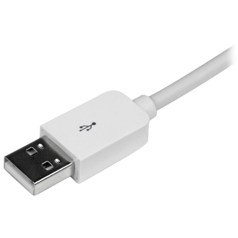  [AUSTRALIA] - StarTech.com 3m (10ft) Long White Apple 8-pin Lightning Connector to USB Cable for iPhone / iPod / iPad - Charge and Sync Cable (USBLT3MW) 10ft