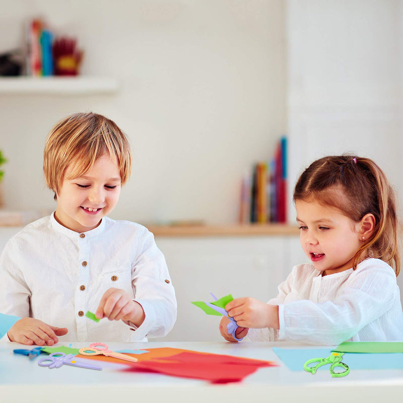  [AUSTRALIA] - 3 Pieces Toddler Safety Scissors in Animal Designs, Kids Preschool Training Scissors Child Plastic Art Craft Scissors for Paper-Cut (Dragonfly, Turtle and Bear)