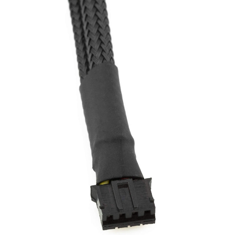  [AUSTRALIA] - CRJ 4-Pin PWM GPU Dual Fan Splitter Adapter Cable All Black Sleeved for Graphics Cards