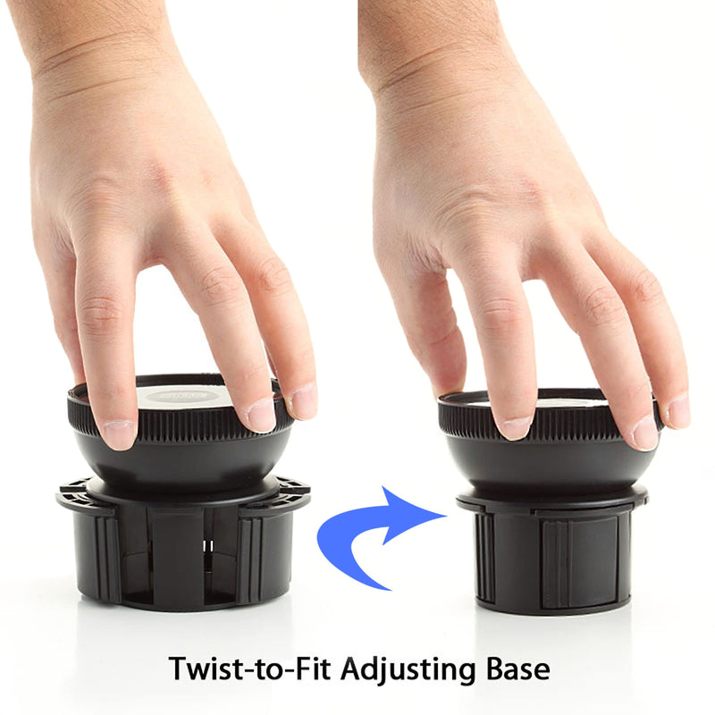  [AUSTRALIA] - USA GEAR Adjustable Cup Holder Suction Mounting Surface - Compatible with Suction Mount Wireless Car Chargers - Adjustable Design Holds Suction Mounts for Qi Chargers and More Suction Mount Devices