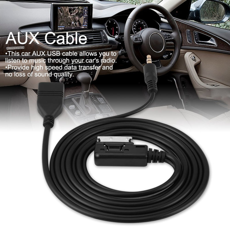 Wire Music Interface Audio Adaptor, Car Audio MP3 Auxillary Cable Aux-in USB Audio Music Interface Adapter Compatible for Mercedes Benz - LeoForward Australia