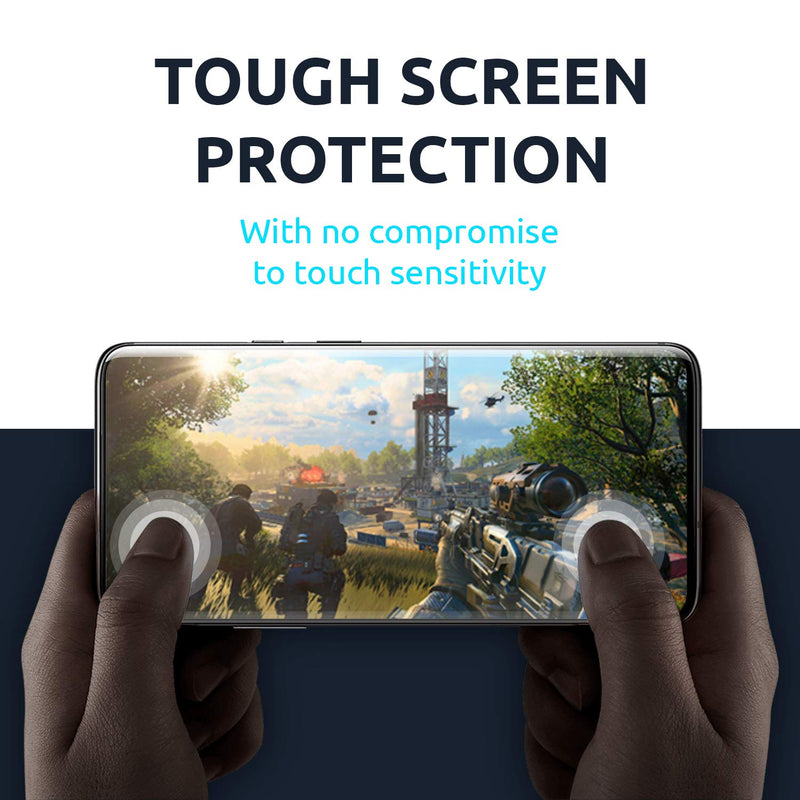  [AUSTRALIA] - Olixar Screen Protector for Sony Xperia 5 II, Tempered Glass - Reliable Protection, Supports Device Features - Full Video Installation Guide