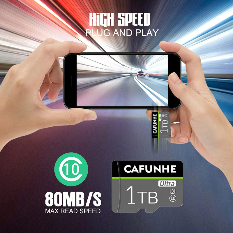  [AUSTRALIA] - 1TB Micro sd Card 1TB Memory Card,TF Card with Adapter for Camera Class 10 Card High Speed 1TB Mini SD Card for Phone,Table,Dash Cam,Tachograph,Surveillance HHL-1024GB